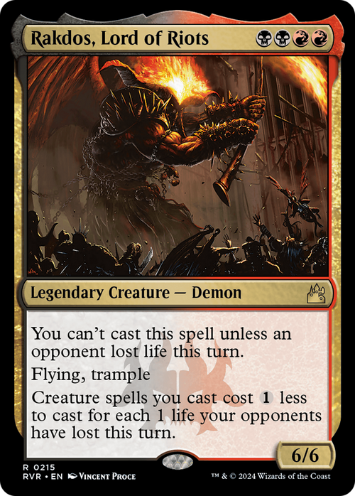 Rakdos, Lord of Riots (RVR-215) - Ravnica Remastered Foil