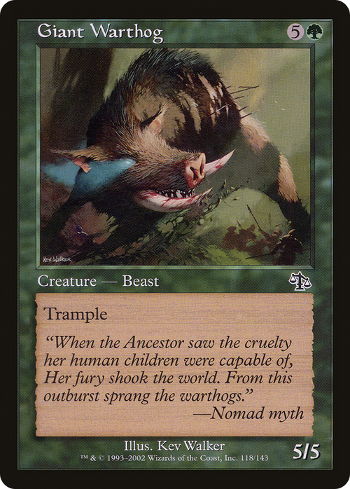 Giant Warthog (JUD-118) - Judgment Foil