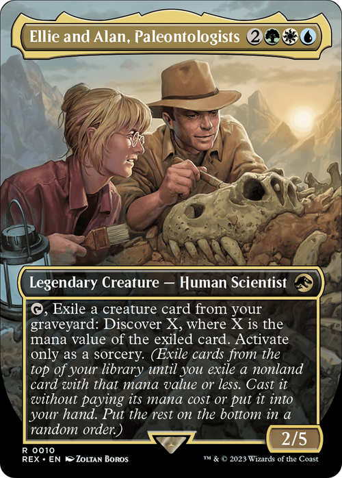 Ellie and Alan, Paleontologists (Borderless) (REX-010) - Jurassic World Collection