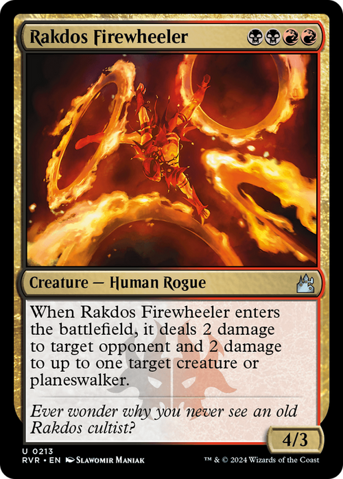 Rakdos Firewheeler (RVR-213) - Ravnica Remastered Foil
