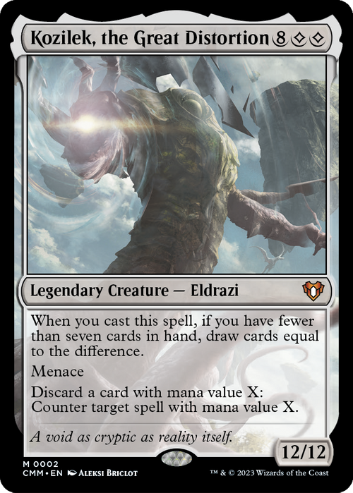 Kozilek, the Great Distortion (CMM-002) - Commander Masters Foil