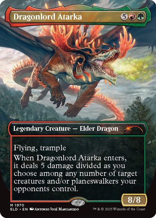 Dragonlord Atarka // Dragonlord Atarka (SLD-1970) - Secret Lair Drop (Borderless) Foil