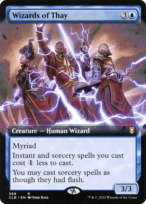 Wizards of Thay (Extended Art) (CLB-568) - Commander Legends: Battle for Baldur's Gate: (Extended Art)