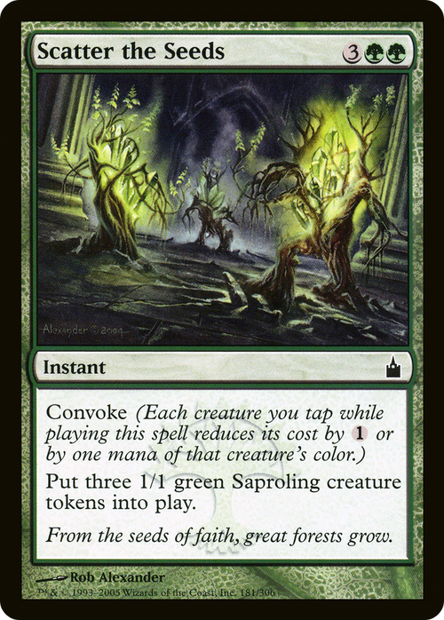 Scatter the Seeds (RAV-181) - Ravnica: City of Guilds Foil