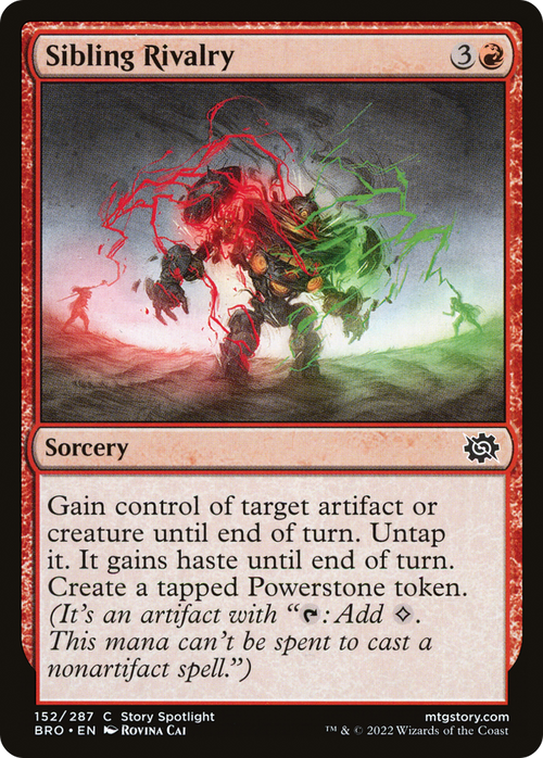 Sibling Rivalry (BRO-152) - The Brothers' War Foil