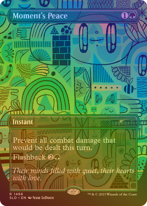 Moment's Peace (Rainbow Foil) (SLD-1466) - Secret Lair Drop (Borderless) Foil