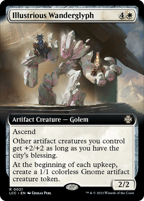 Illustrious Wanderglyph (Extended Art) (LCC-021) - The Lost Caverns of Ixalan Commander: (Extended Art)
