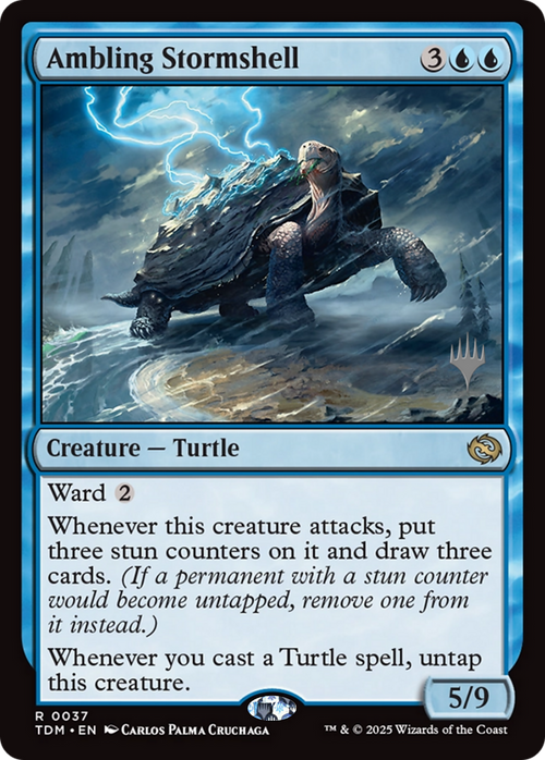 Ambling Stormshell (PPTDM-37P) - Promo Pack: Tarkir: Dragonstorm Foil