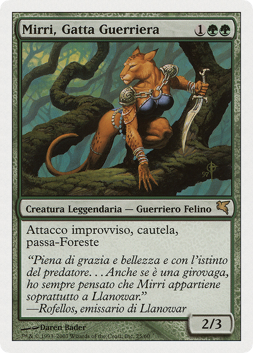Mirri, Cat Warrior (Italian) - "Mirri, Gatta Guerriera" (PSAL-L25) - Salvat 2005