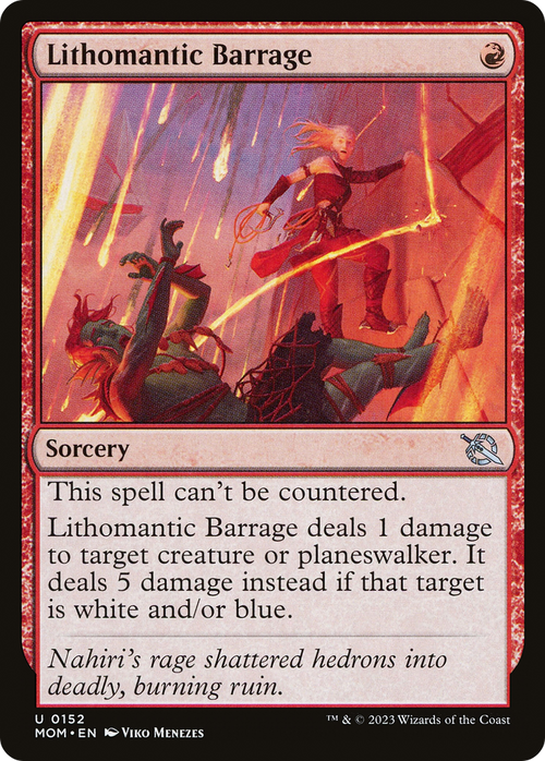 Lithomantic Barrage (MOM-152) - March of the Machine