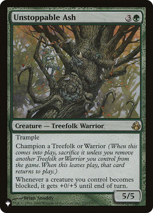 Unstoppable Ash (LIST-MOR-137) - The List