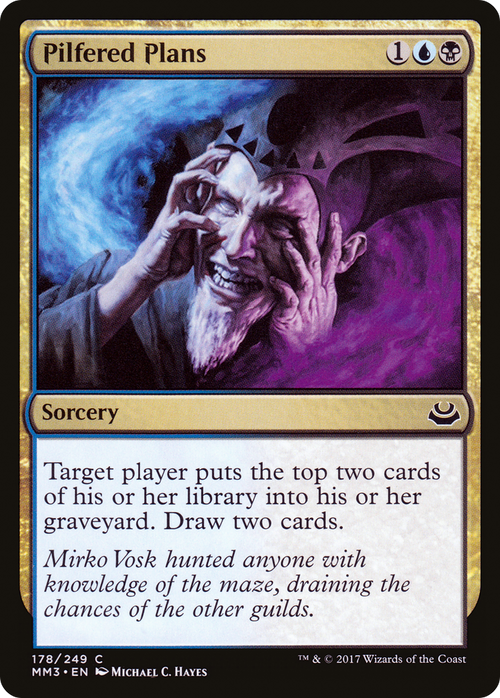 Pilfered Plans (MM3-178) - Modern Masters 2017 Foil