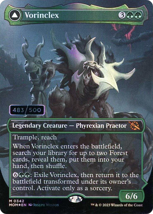 Vorinclex (Serial Numbered) (MOM-342) - March of the Machine (Borderless) Foil