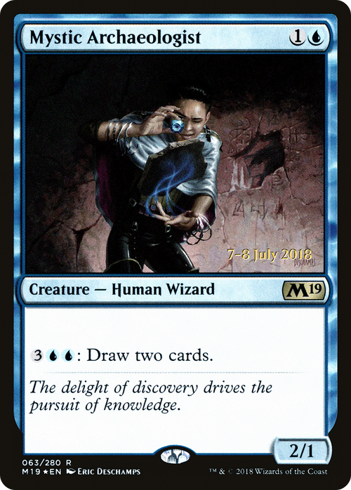 Mystic Archaeologist (PRE-63S) - Core Set 2019 Promos Foil