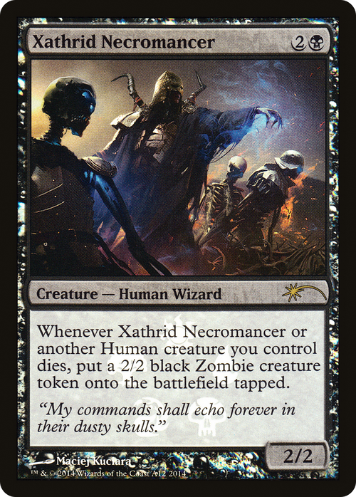 Xathrid Necromancer (MEDIA-A12) - Magic 2014 Promos Foil