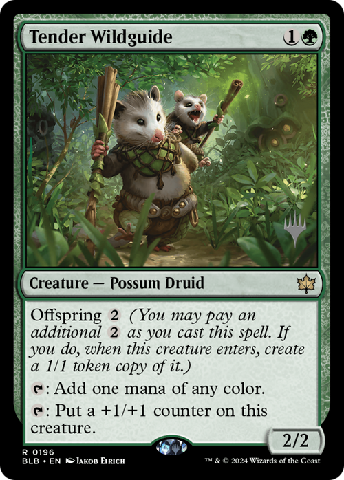 Tender Wildguide (PPBLB-196) - Bloomburrow Promos Foil