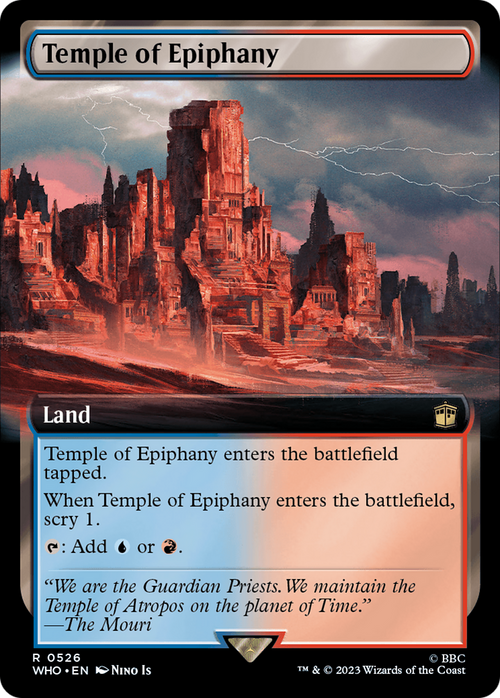 Temple of Epiphany (Extended Art) (WHO-526) - Doctor Who: (Extended Art) Foil