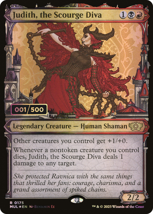 Judith, the Scourge Diva (Serial Numbered) (MUL-175) - Multiverse Legends: (Showcase) Foil