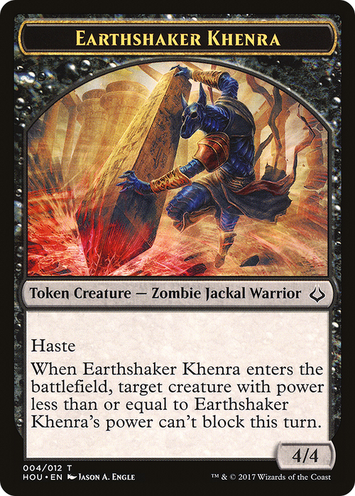 Earthshaker Khenra Token (HOU-004) - Hour of Devastation Tokens