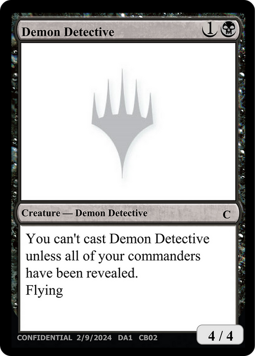 Demon Detective (UNK-CB02A) - Unknown Event