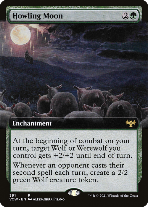 Howling Moon (Extended Art) (VOW-391) - Innistrad: Crimson Vow: (Extended Art)