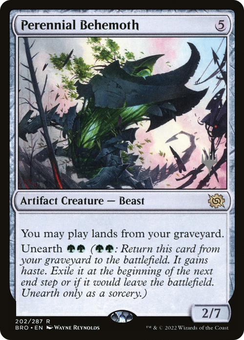 Perennial Behemoth (PPBRO-202) - The Brothers' War Promos Foil