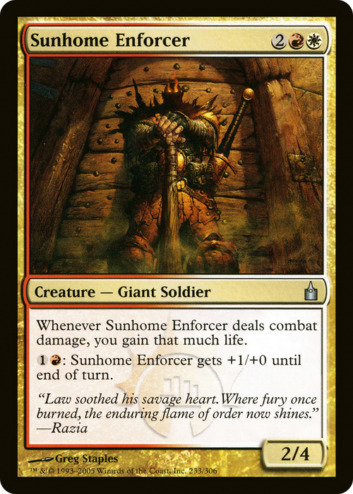 Sunhome Enforcer (RAV-233) - Ravnica: City of Guilds