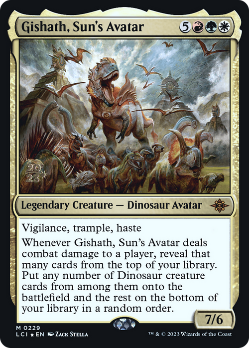 Gishath, Sun's Avatar (LCI) (PRE-229) - The Lost Caverns of Ixalan Promos Foil