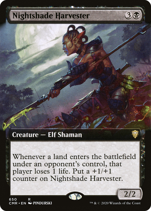 Nightshade Harvester (Extended Art) (CMR-650) - Commander Legends: (Extended Art) Foil