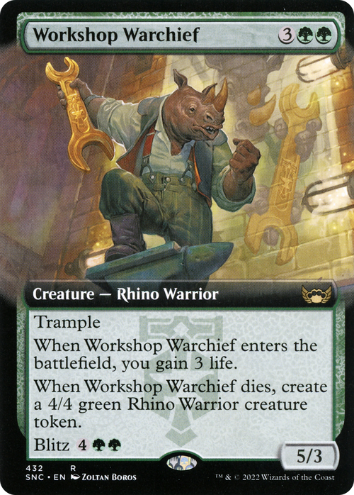 Workshop Warchief (Extended Art) (SNC-432) - Streets of New Capenna: (Extended Art) Foil