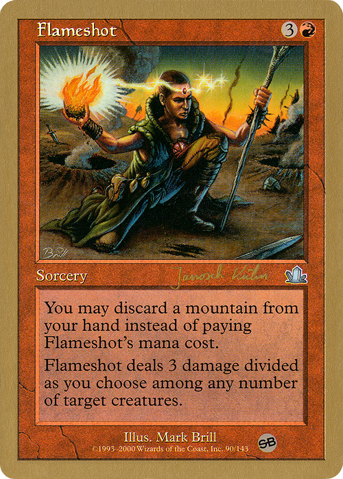 Flameshot - 2000 Janosch Kuhn (PCY) (SB) (WCD-) - World Championship Decks 2000