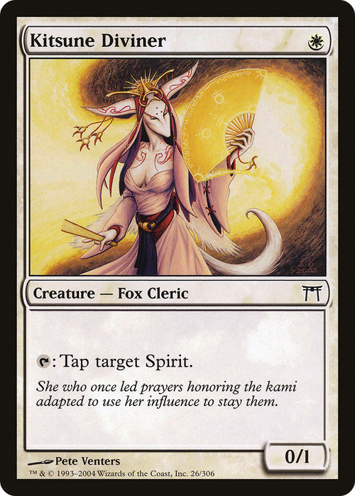Kitsune Diviner (CHK-026) - Champions of Kamigawa