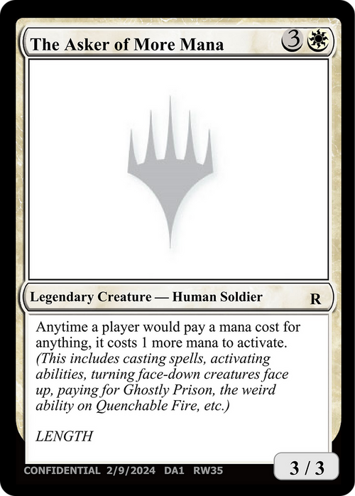 The Asker of More Mana (UNK-RW35A) - Unknown Event
