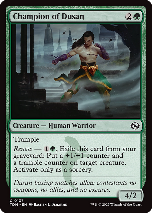 Champion of Dusan (TDM-137) - Tarkir: Dragonstorm Foil