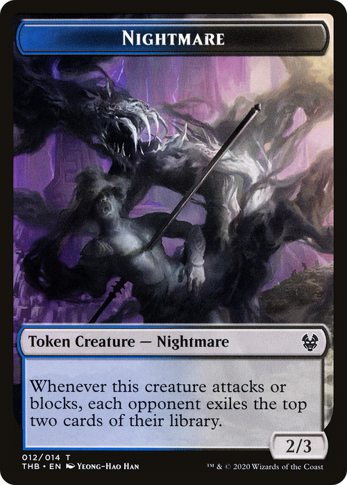 Nightmare Token (THB-012) - Theros Beyond Death Tokens