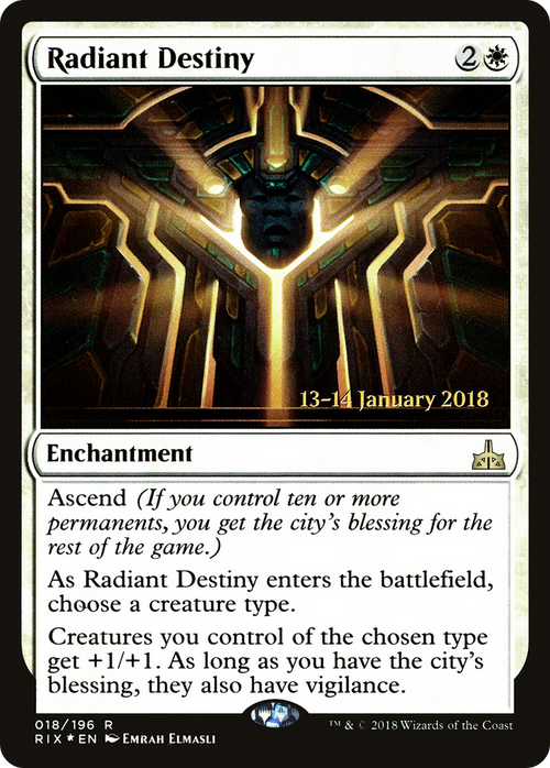 Radiant Destiny (PRE-18S) - Rivals of Ixalan Promos Foil