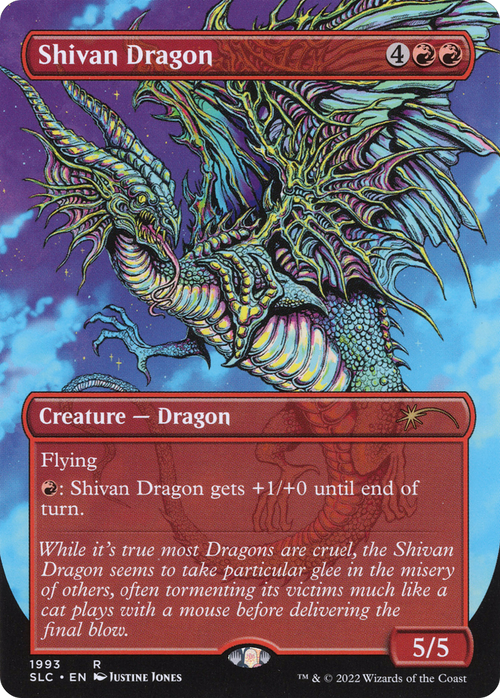 Shivan Dragon (SLC-1993) - Secret Lair Countdown Kit (Borderless) Foil