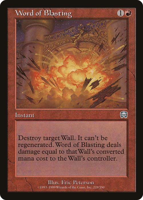 Word of Blasting (MMQ-228) - Mercadian Masques Foil