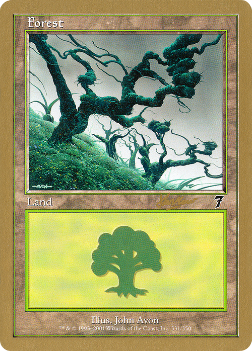 Forest (331) - 2002 Sim Han How (7ED) (WCD-) - World Championship Decks 2002