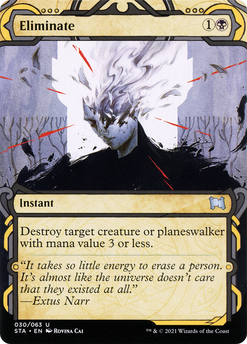 Eliminate (STA-030) - Strixhaven Mystical Archive: (Showcase) (Borderless)
