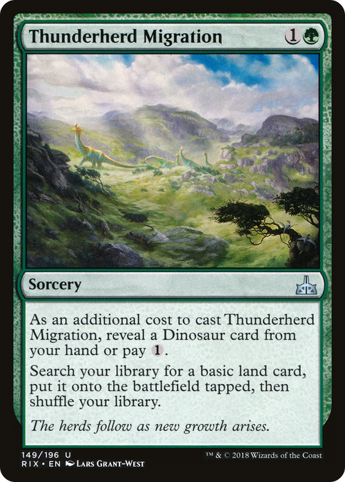 Thunderherd Migration (RIX-149) - Rivals of Ixalan