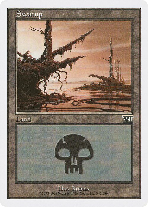Swamp (342) (6ED-342) - Classic Sixth Edition