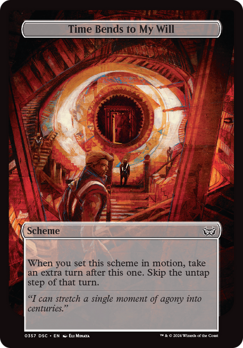 Time Bends to My Will (Full Art) (A:DSC-357) - Duskmourn: House of Horror Commander