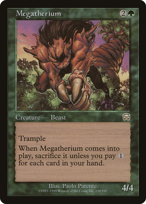 Megatherium (MMQ-259) - Mercadian Masques Foil