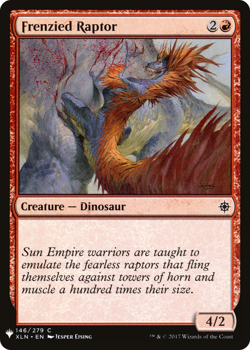 Frenzied Raptor (LIST-XLN-146) - The List