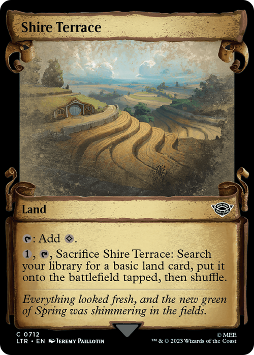 Shire Terrace (Showcase Scrolls) (LTR-712) - The Lord of the Rings: Tales of Middle-earth: (Showcase)