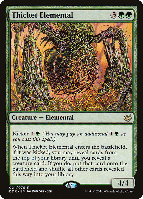 Thicket Elemental (DDR-021) - Duel Decks: Nissa vs. Ob Nixilis