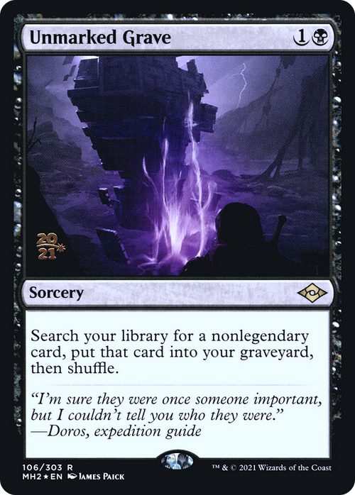 Unmarked Grave (PRE-106S) - Modern Horizons 2 Promos Foil