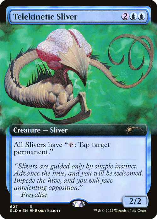 Telekinetic Sliver (Extended Art) (SLD-627) - Secret Lair Drop: (Extended Art) Foil