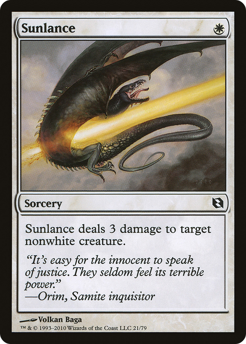Sunlance (DDF-021) - Duel Decks: Elspeth vs. Tezzeret